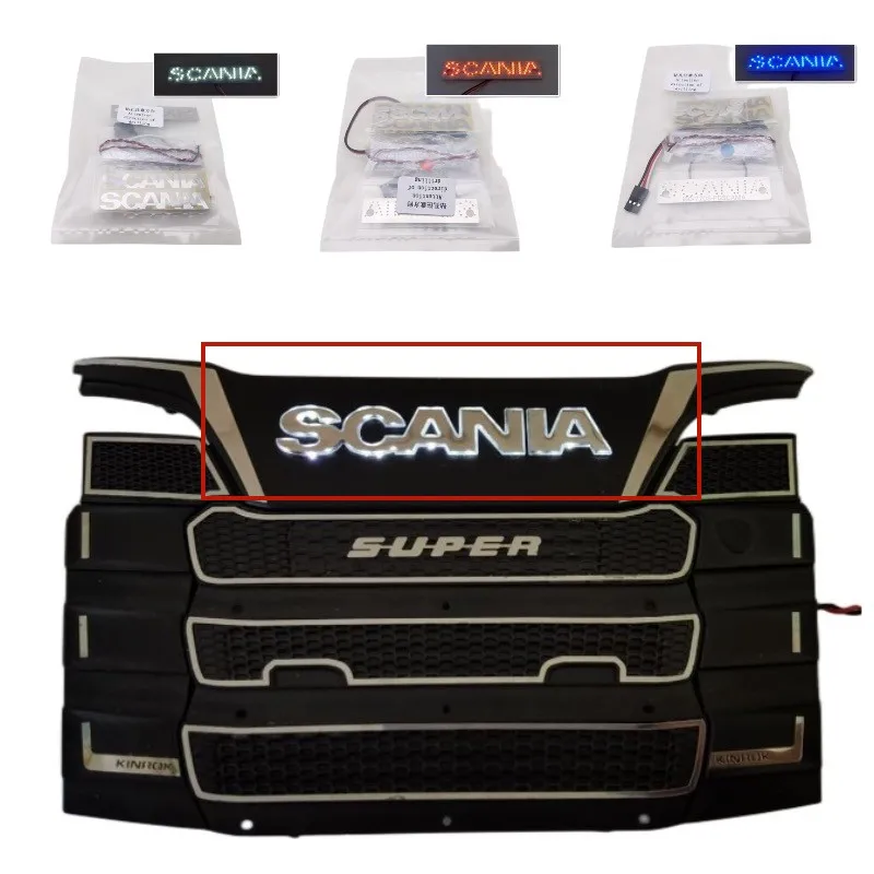 Tamiya LESU LED Luminescence Scania Logo Light for 1/14 Tamiya RC Truck Tractor Scania 56368 770s DIY Cars Upgrade Accessories