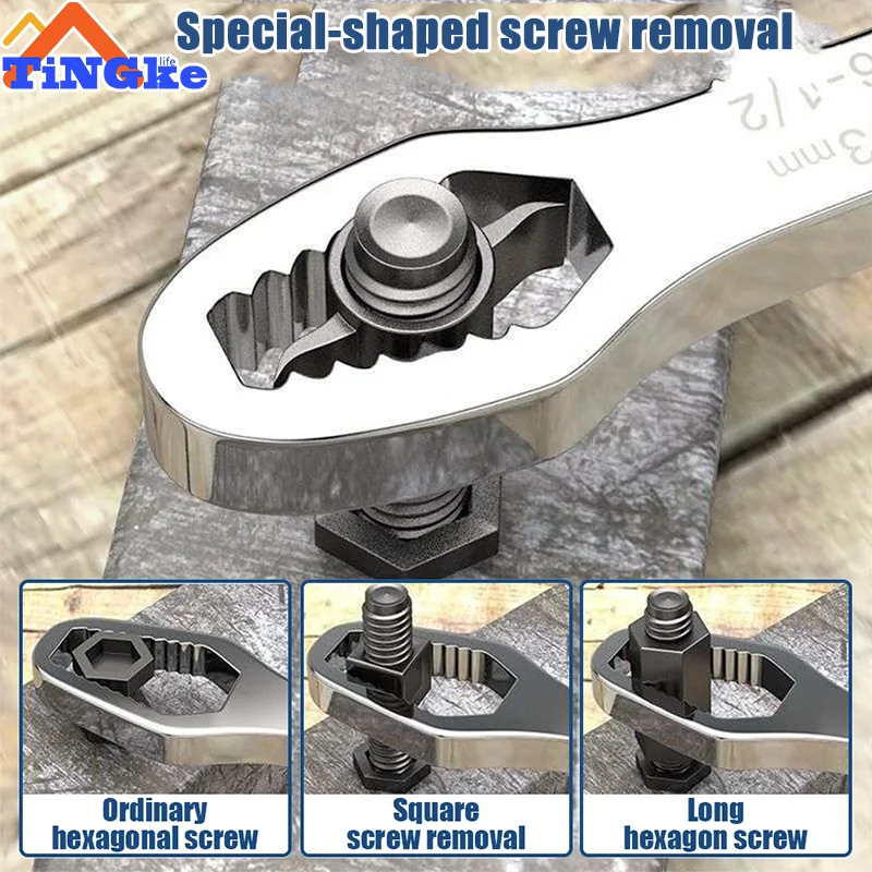 Muslimuniversal Torx Wrench scheda chiave multifunzione regolabile doppia testa multiuso Torx chiave riparazione utensili manuali