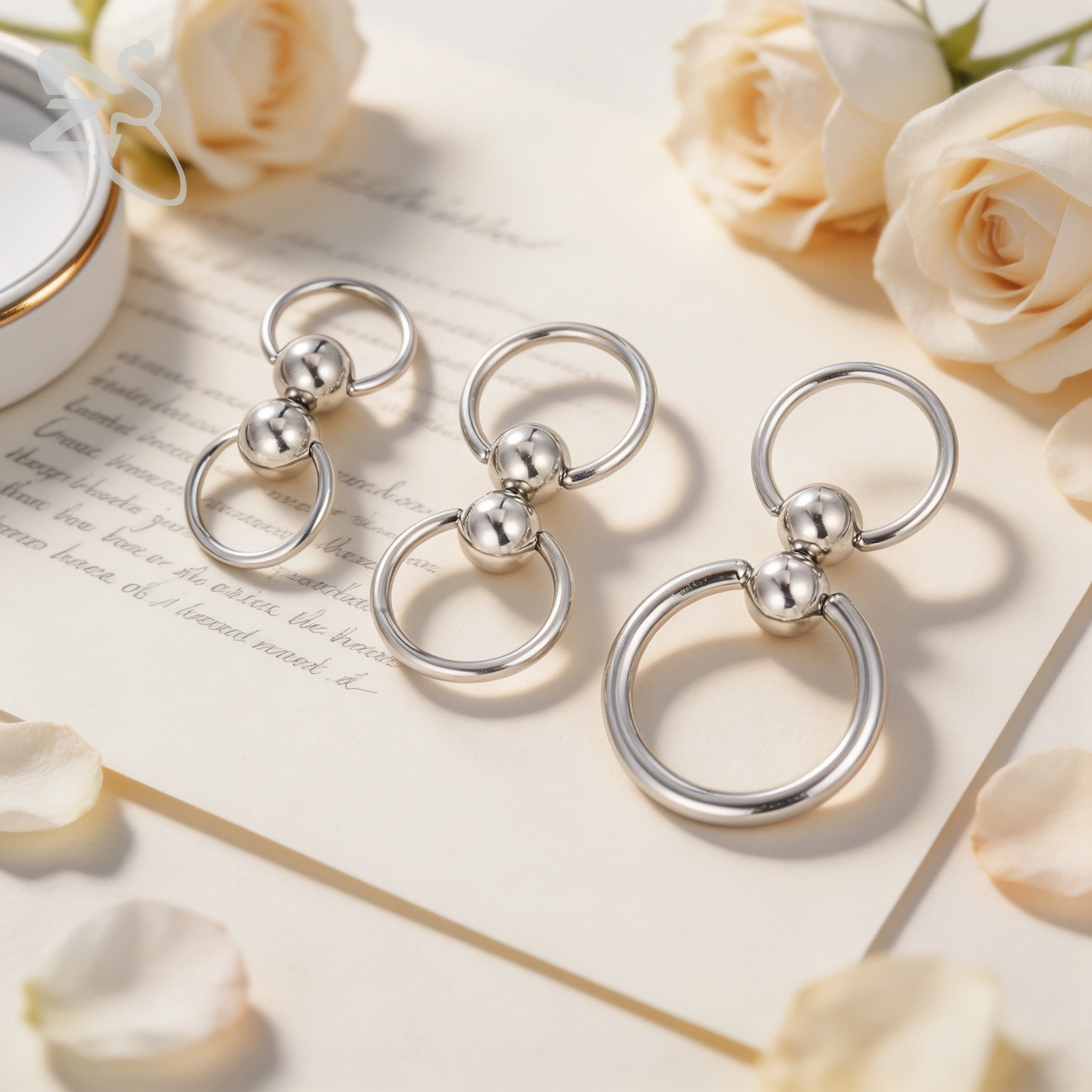 ZS 1 PC 14G/12G Stainless Steel Drop Nipple Rings Spike Ball Dangle Nipple Piercing Tragus Earring Piercing Body Jewelry 12/15mm image 6