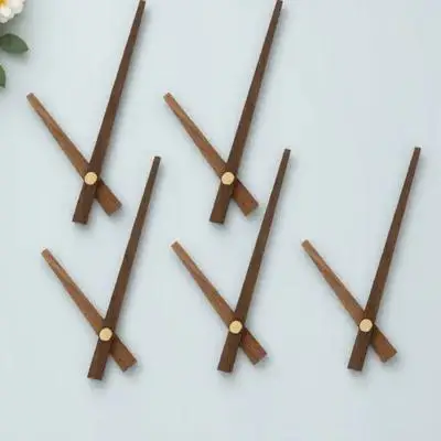 

5Sets Wooden Clock Pointer Plates Durable Replacement Parts for Quartz Clock Repair and DIY Projects
