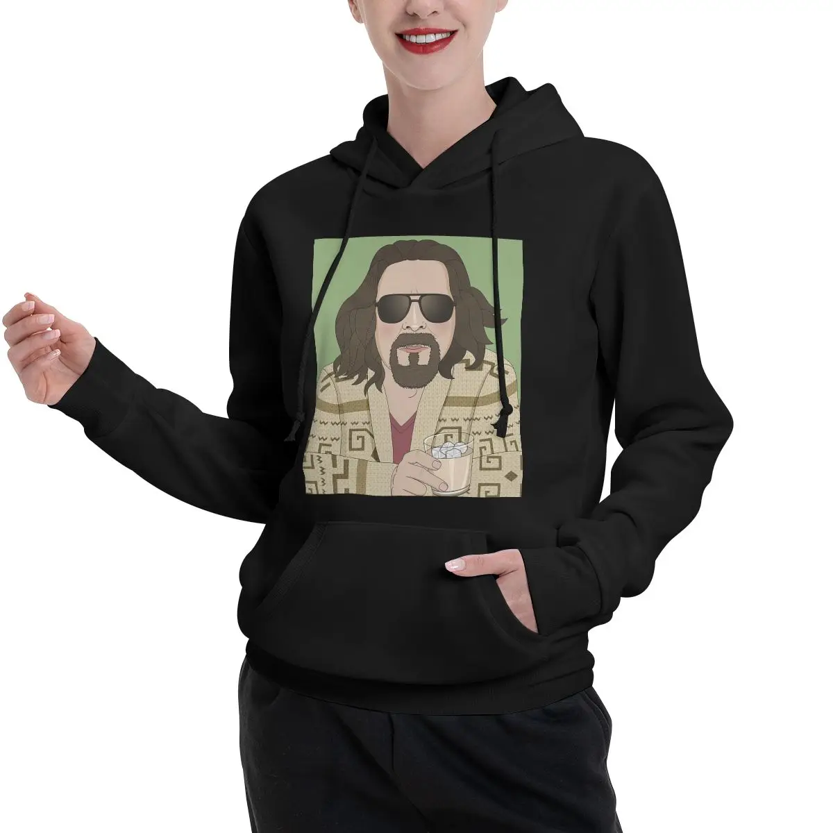 

Толстовки для пар The Dude-The Big Lebowski, мужские и женские повседневные пуловеры, толстовки в стиле Харадзюку, уличная одежда с длинными рукавами, осень-зима