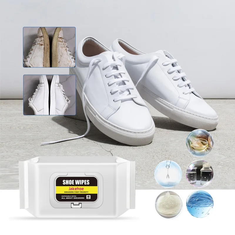 

40Pcs White Sneaker Cleaning Wipes Shoe Edge Yellowing Removal Stain Clean No Wash Brightening Daily Sneaker Upkeep