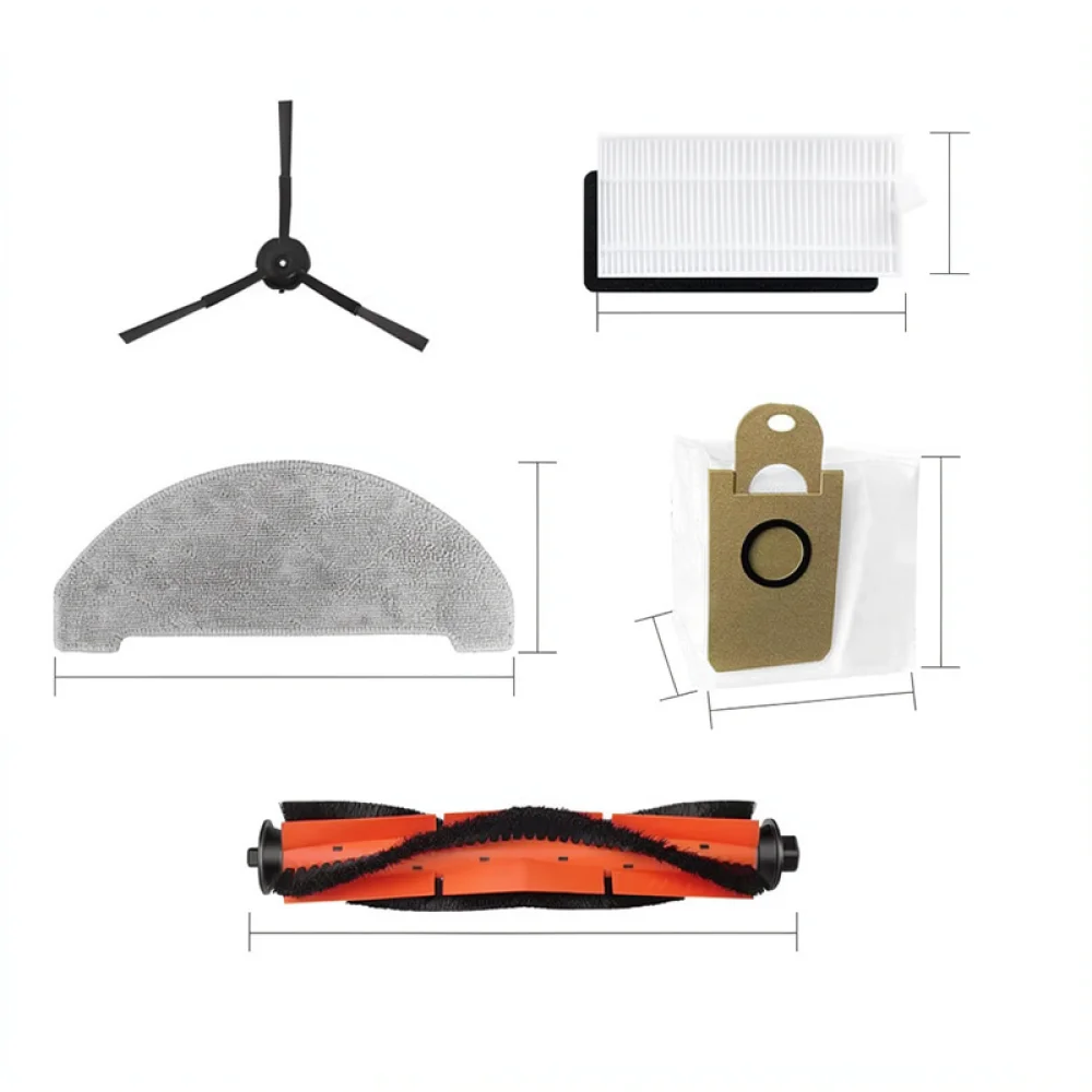 For IMOU RV1 Pro Max Vacuum Cleaner Spare Parts Main Side Brush Hepa Filter Mop Pads Cleaning Tool Maintenance Kit