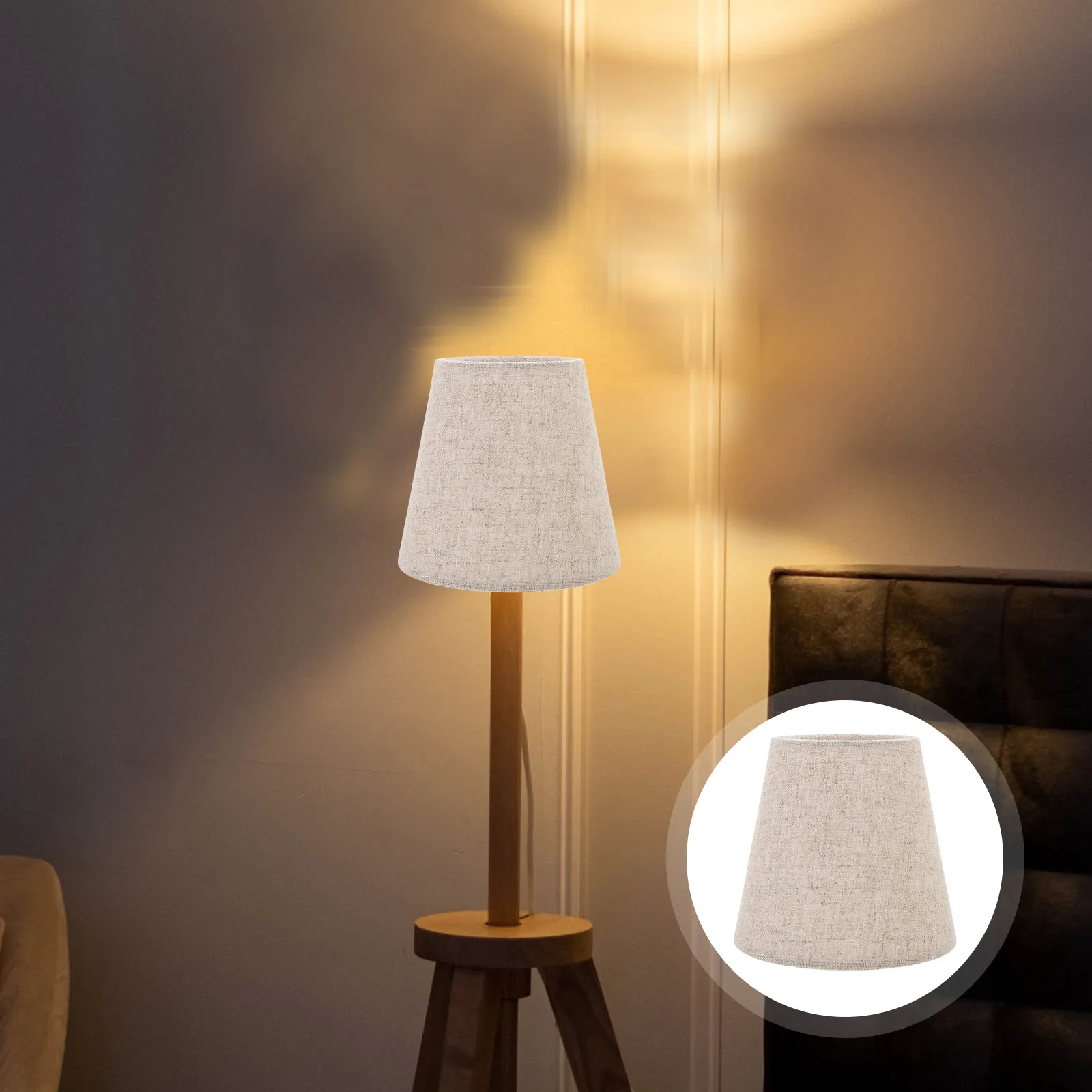 

Replacement Table Lamp Shade Cloth Fabric Light Cover Clip Type Floor Lampshade Easy Install Simple Design Home