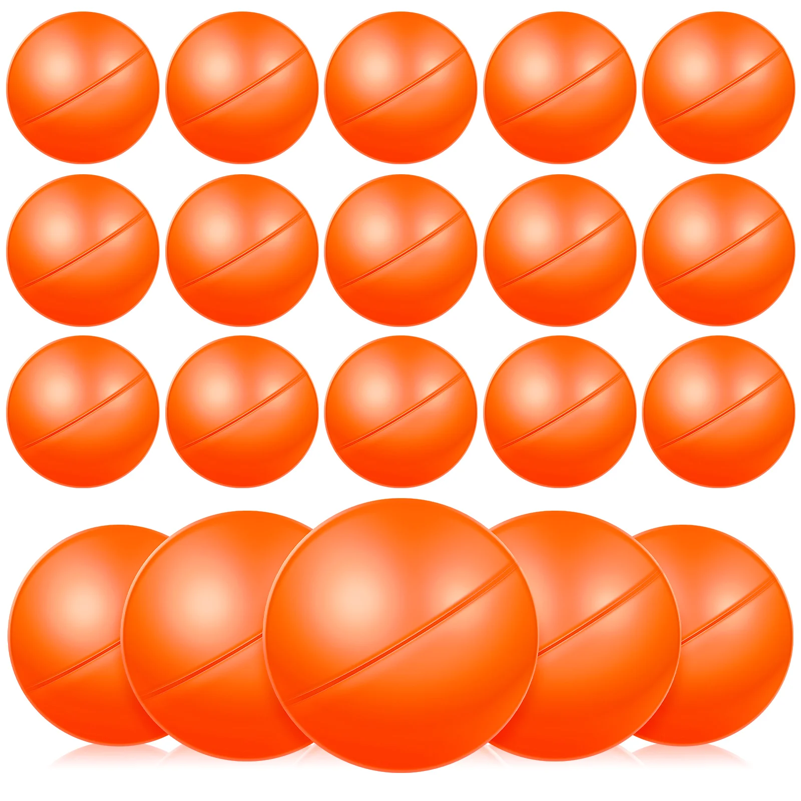 

25Pcs Bright Colored Plastic Lottery Balls No Patterns Or Numbers Easy to Find Game Balls Props Plastic Ball Props