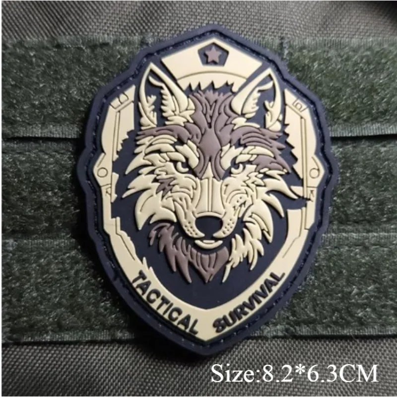 

Quality PVC 3D Hook&Loop Patch TACTICAL SURVIVAL Military Vest Morale Armband Outdoor Backpack Patches for Clothing Appliques