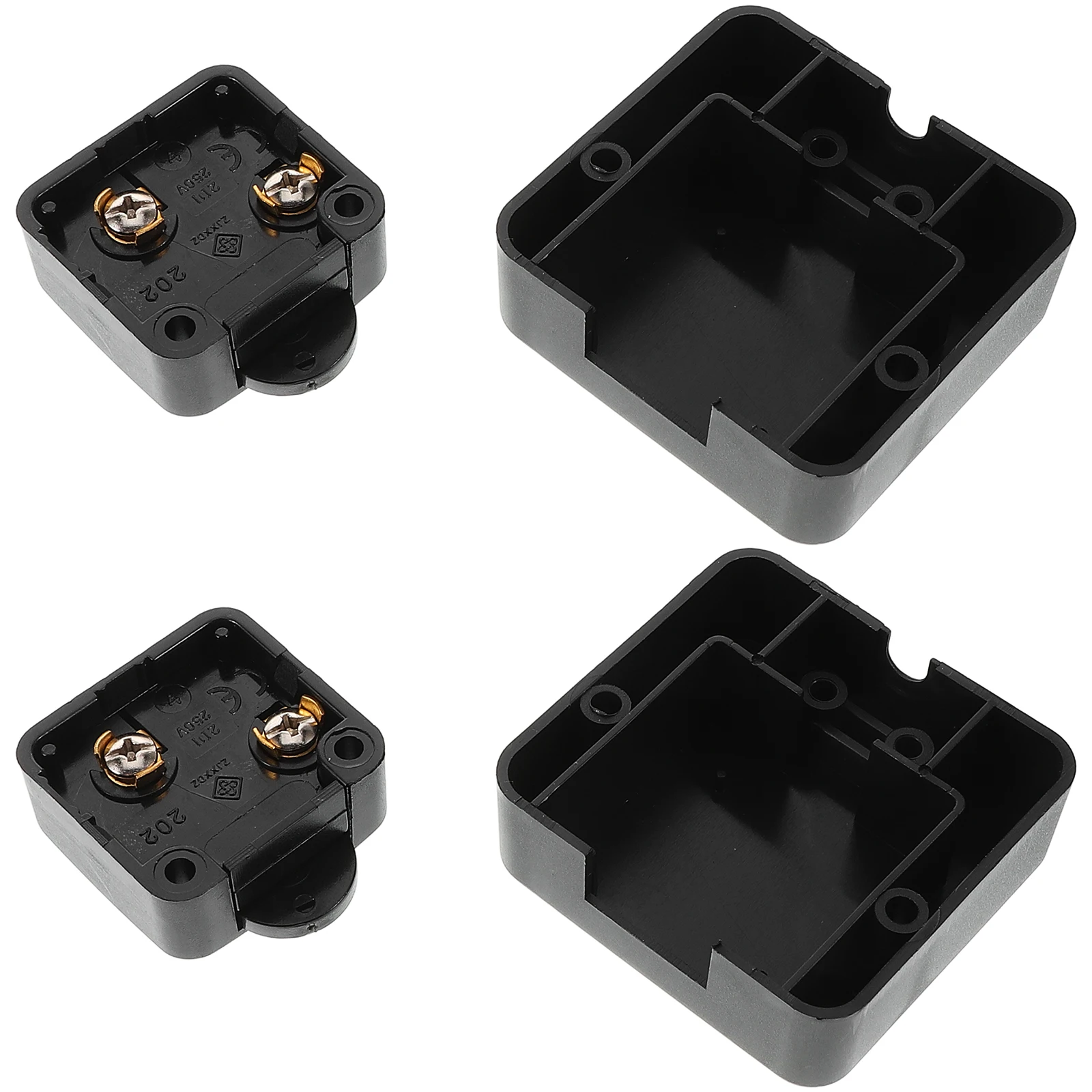 

2Pcs 2A250V Cabinet Door Switch Wardrobe Closet Lamp Light Control Touch Sensitive Drawer On Off Hinge LED Electrical White