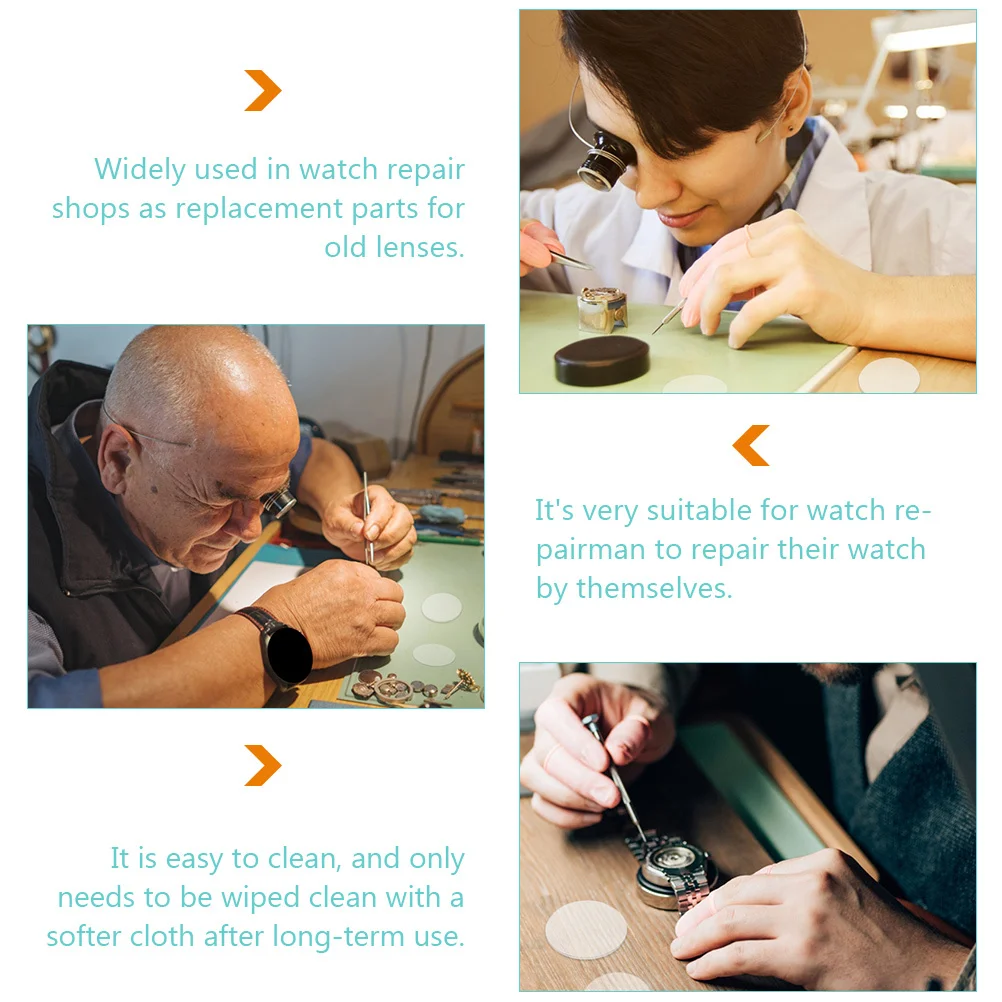 

Watch Sapphire Glass Lens Lenses Flat Crystal Replacement Transparent Wristwatch