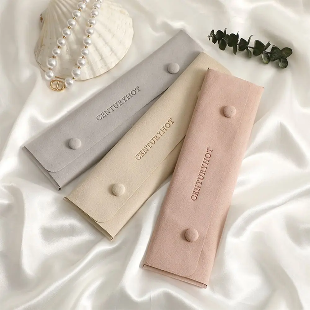 Gift Fashionable Microfiber Jewelry Storage Exquisite Foldable Jewelry Organizer Portable Storage Pouch