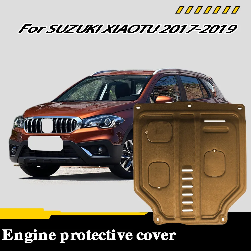 اكسسوارات السيارات تحت محرك الحرس قطعة من نسيج مجلس سبلاش درع الطين الحاجز لوحة لوحة لسوزوكي XIAOTU 2017-2019 1.4T 1.6L #1