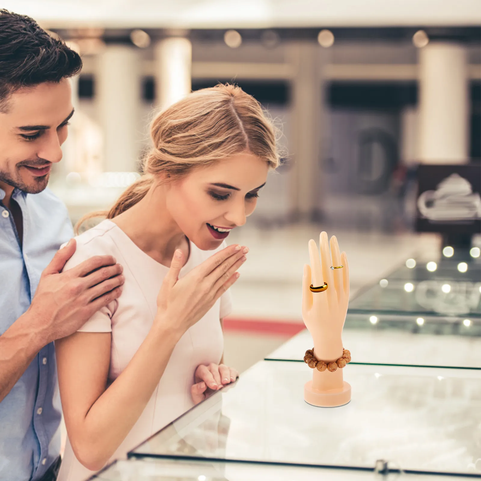 

Realistic Hand Jewelry Display Plastic Mannequin for Rings Bracelets Accessories Jewelry Store Bridal Photography Exhibition
