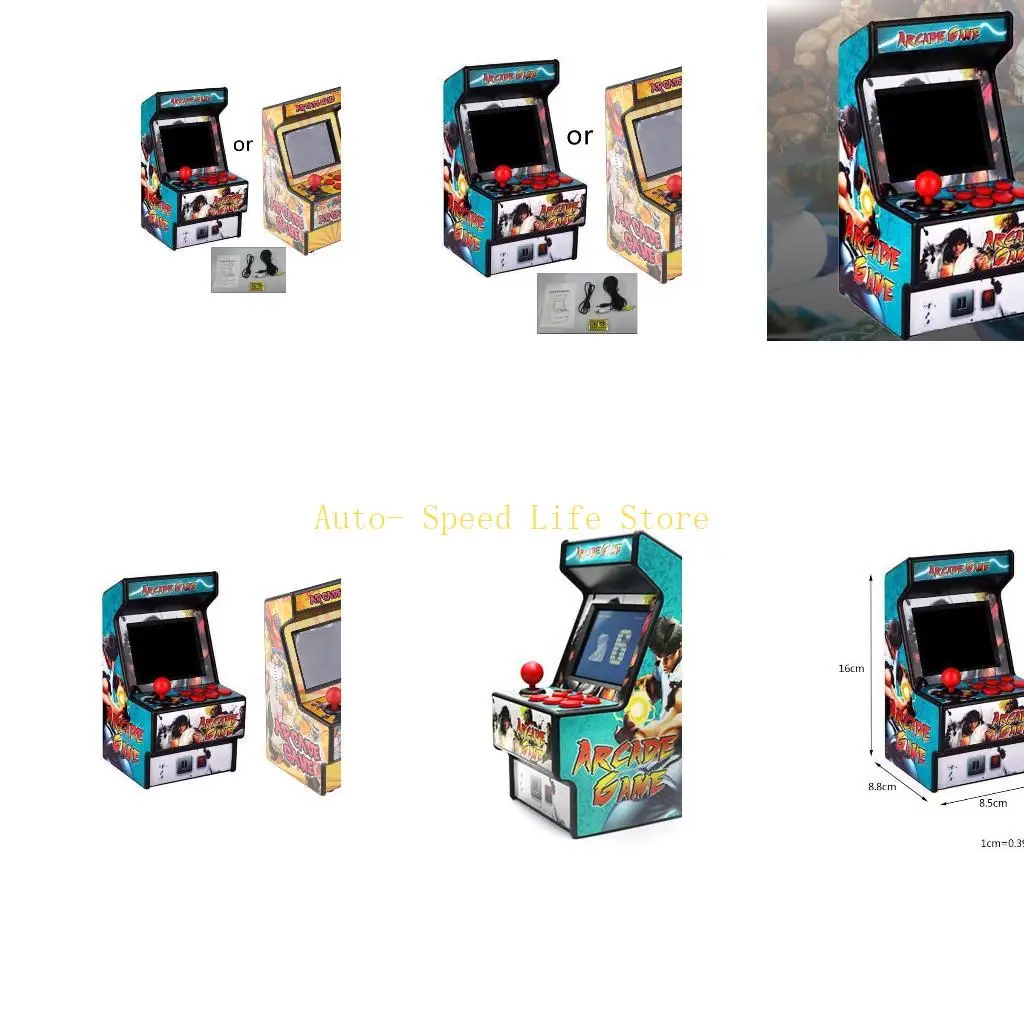 

02DA Мини-аркадный игровой автомат Классические портативные игры Портативная машина для детей