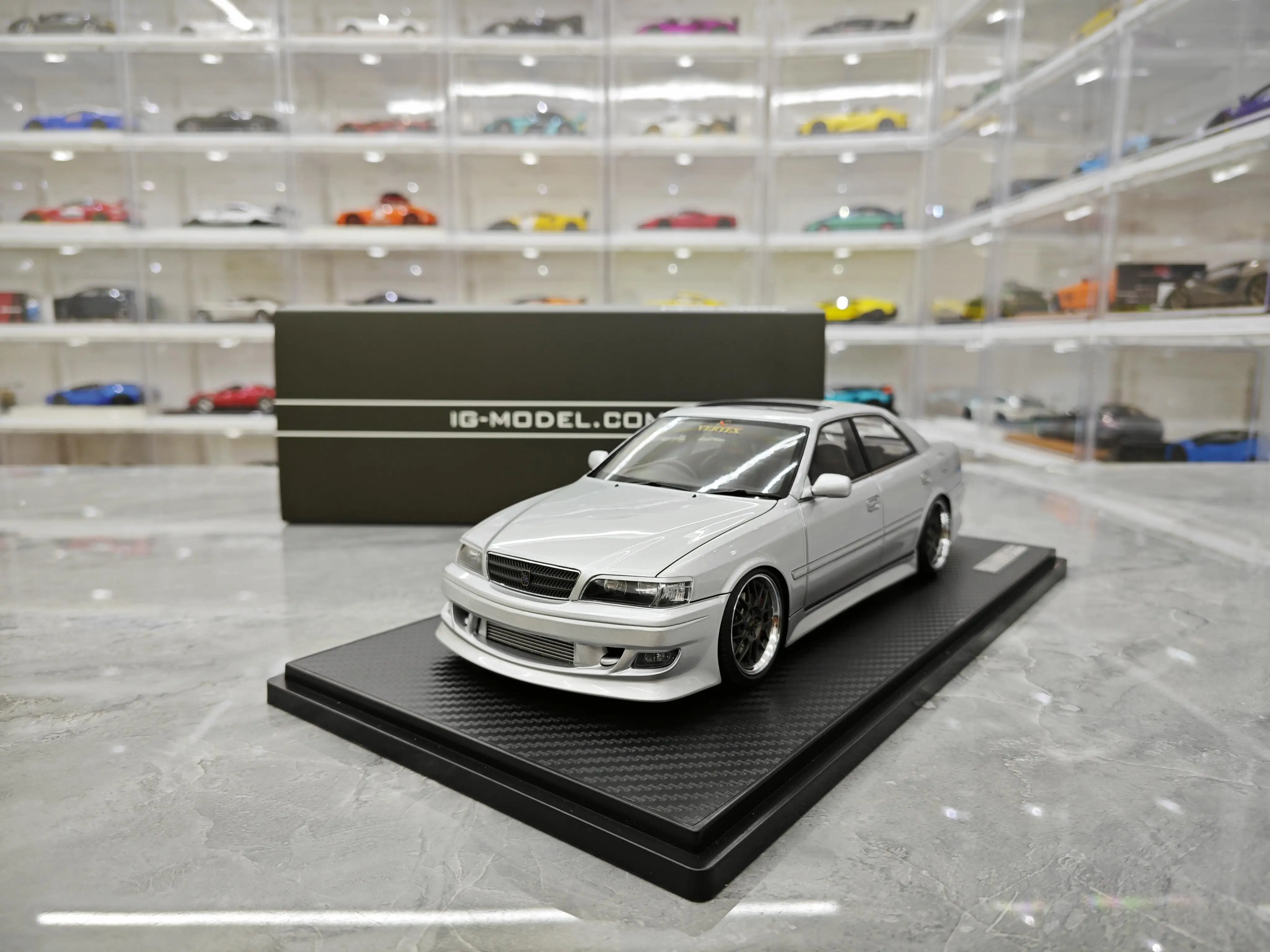 IG 1:18 Vertex JZX100 Chaser JDM Simulation, Édition Limitée, Modèle De Voiture En Résine Et Métal, Jouet Cadeau