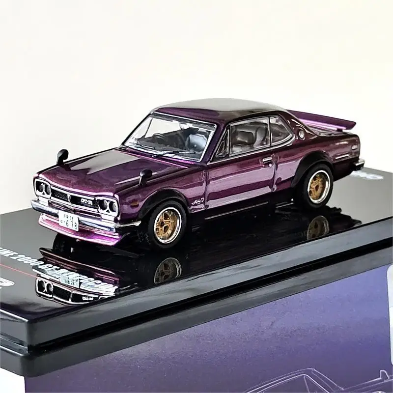 

INNO 1/64 Nissan SKYLINE 2000 GT-R KPGC10 Purple Die-cast Alloy Car Model Collection Display Gifts