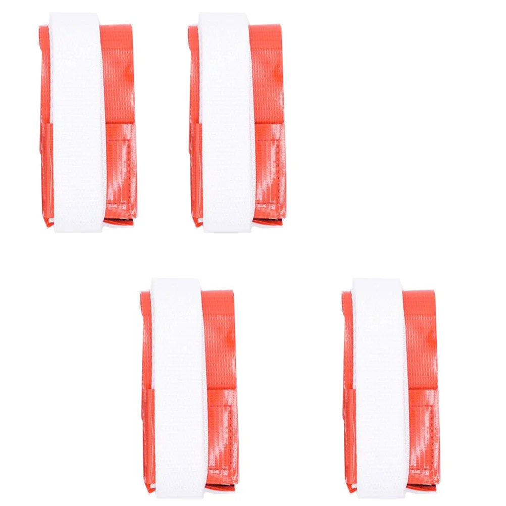 4 pcs American Football Waist Flag Belt For Kids Premium Nylon Rugby Training Accessory Capture The Flag Streamer With 2 Red
