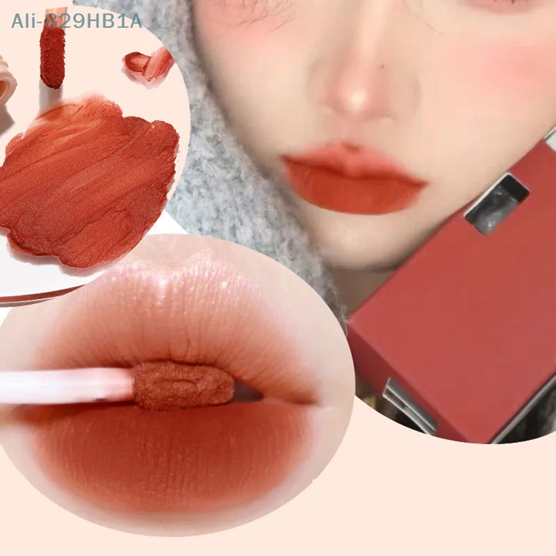 Rouge à lèvres liquide velours longue durée pour femme, maquillage beauté rouge, antiadhésif, étanche, brillant Jules 256, glaçure cosmétique