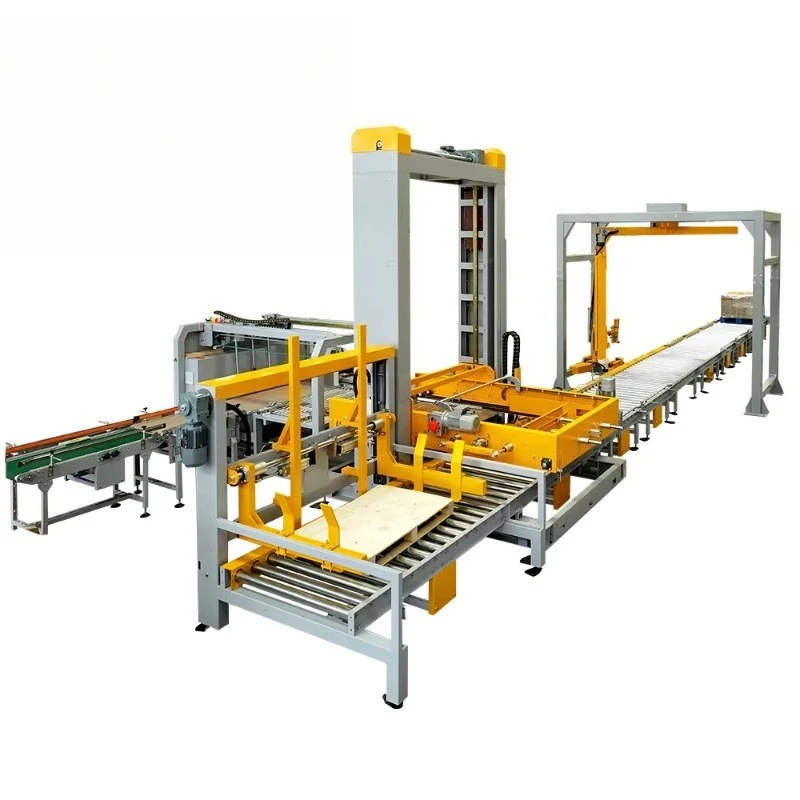 Robotic Palletizer Machine with Robot Arm Gripper for Bag and Box Stacking Carton Production Line Custom