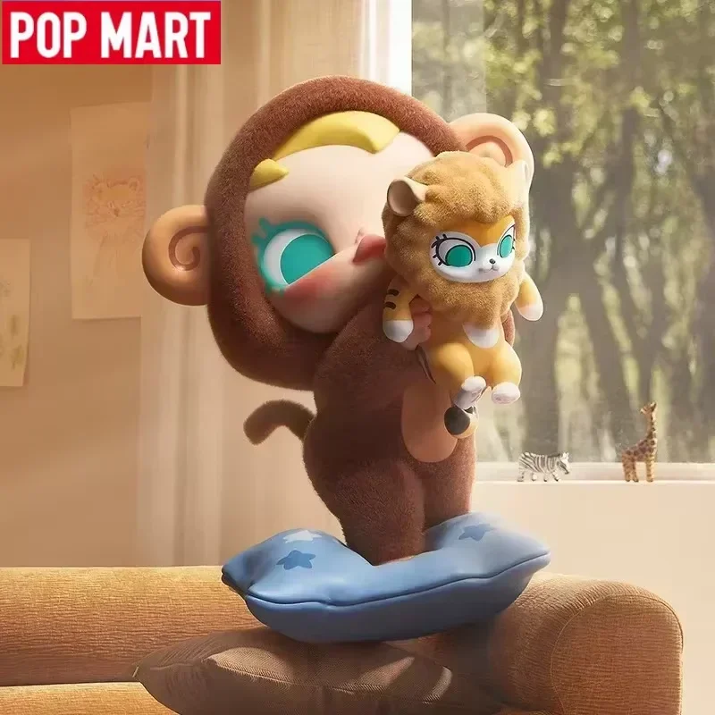 POP MART Baby Molly & Baby Tabby Anime Figure Blind Box Cute Desktop Ornaments Collectible Mystery Gift for Girls