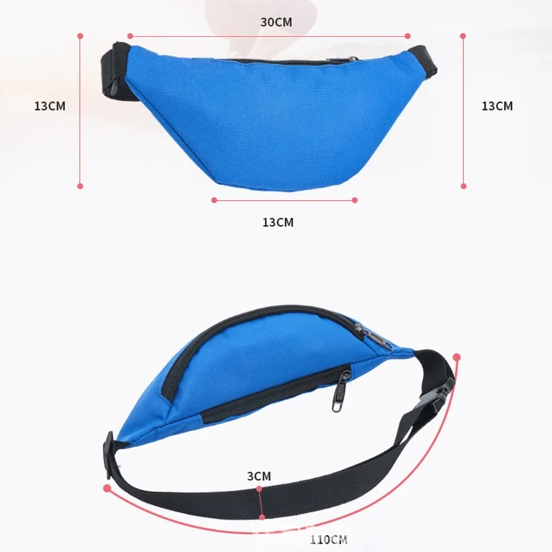 Belt Pouch For Men Women Fanny Waist Bag Pack Waterproof Running Belly Banana Male Ladies Kangaroo Bum Hip Sports Waistbag Side