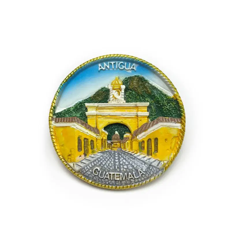 

Antigua and Barbuda, Guatemala3d3D Landmark Building Cultural Creative Magnetic Fridge Magnet Tourist Souvenir Gift