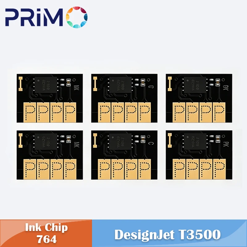 New Upgrade Ink Cartridge Chip One Time for HP764 for HP DesignJet T3500 Inkjet Printer Chips