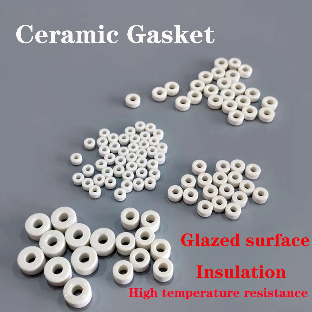 100pcs High Frequency Porcelain Ceramic Washer、Insulation Spacer Hot Runner、Electric Heating Parts