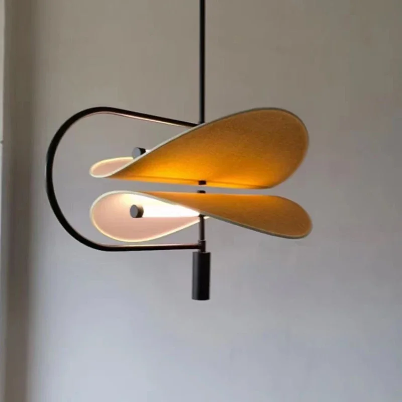 

Подвесной светильник Wabi Sabi LED в форме картофельного чипса, черный, для ресторана, спальни, дома, с регулируемой высотой, декоративный