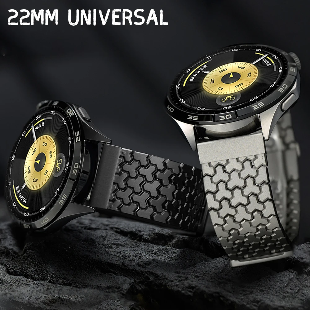

22mm Stainless Steel Band for Huawei GT6/GT6 Pro GT5/GT5 Pro 46mm Luxury Business Wristband for Huawei Watch 5 4 46mm Bracelet