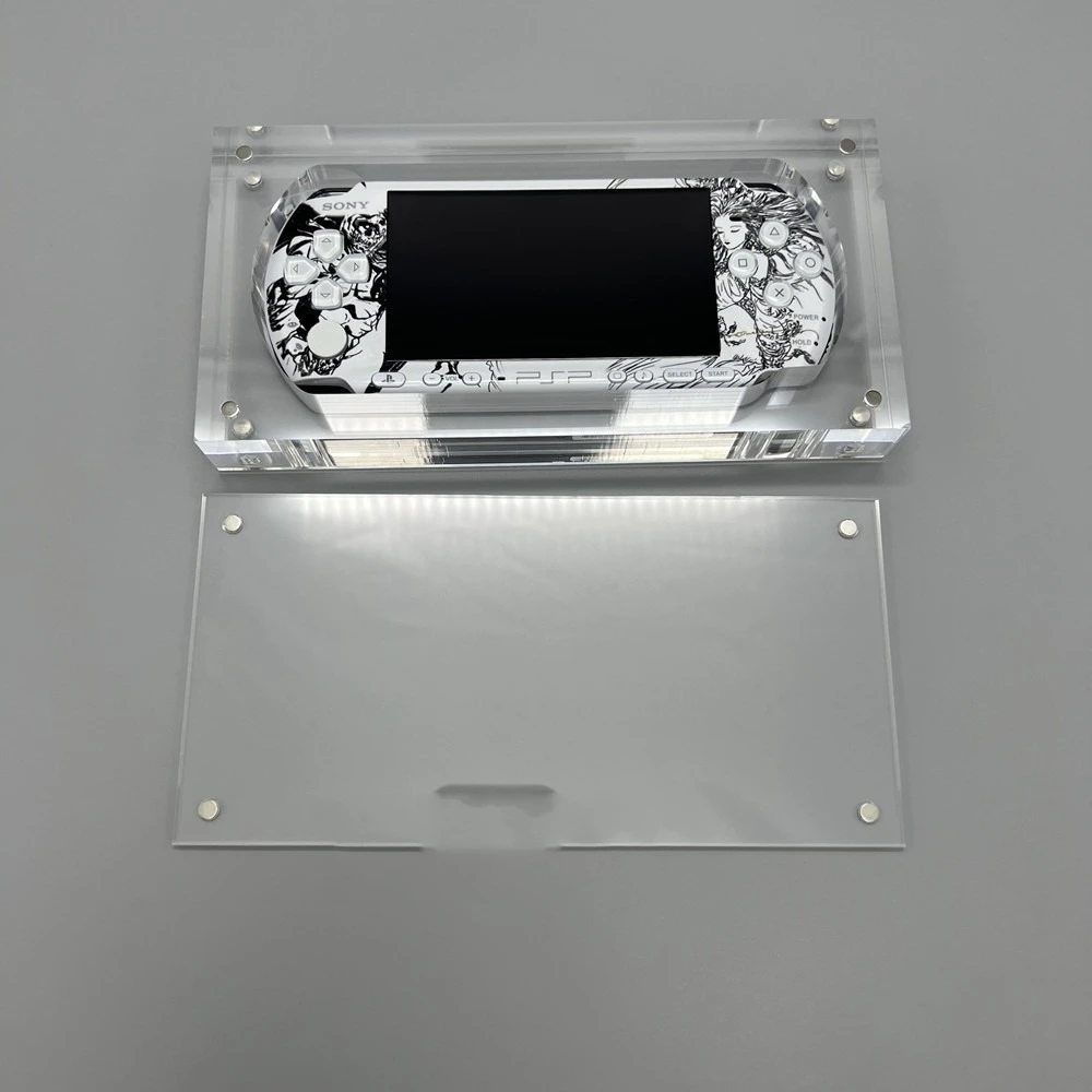 لسوني بلاي ستيشن المحمولة/PSP2000 صناديق شفافة عالية الجودة فائقة الوضوح مجموعة أكريليك عرض صندوق واقي
