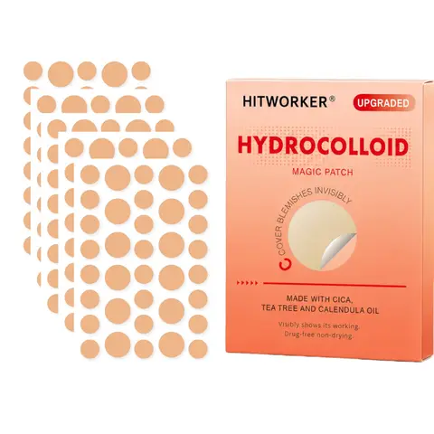 180Pcs Skin Tone Acne Pimple Patches, Natural Nude Hydrocolloid Blemish Stickers, Invisible Spot Covers for Facial Skin Care