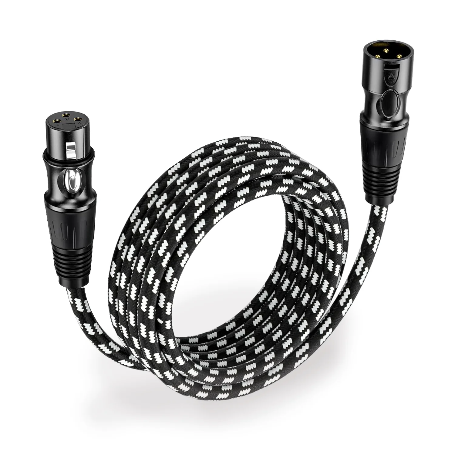 XLR Cables 3-Pin XLR Male To Female Balanced Microphone Cable Gold Plated XLR Speaker Cable for Mixer Amplifiers Record Etc