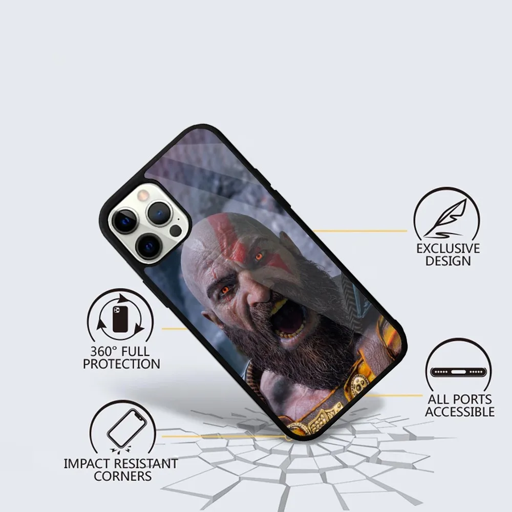 K-Kratos God of War-S Phone Case For iPhone 15,14,13,12,11,Plus,Pro,Max Mini Magsafe Magnetic Wireless Charging