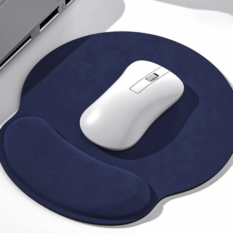 1Pcs Grey Comfortable Wrist Support Non Slip Mice Mat Soft Mousepad for PC Laptop Computer Ergonomic Wrist Rest Mouse Pad