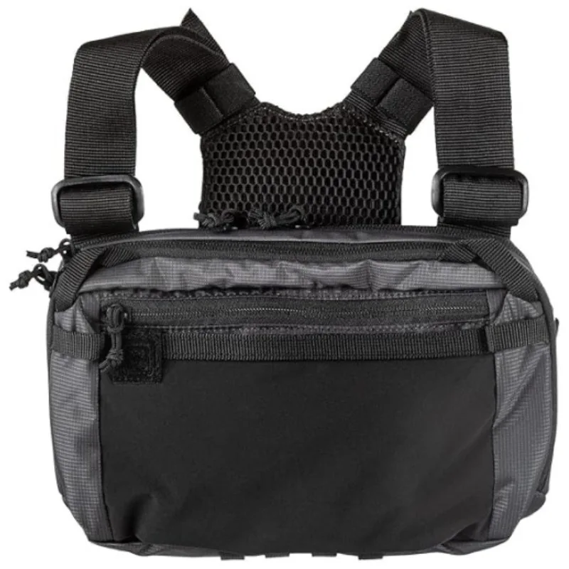 Water-Resistant Nylon Tactical Waist Bag Double-Layer Large Capacity Portable Multi-Functional Adjustable Belt for Outdoor Sp...
