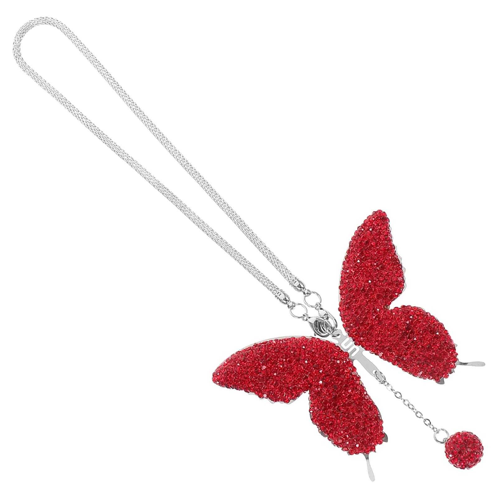

Butterfly Pendant Car Decoration Rhinestones Auto Accessories Polymer Clay Aesthetic Ornament Ornaments
