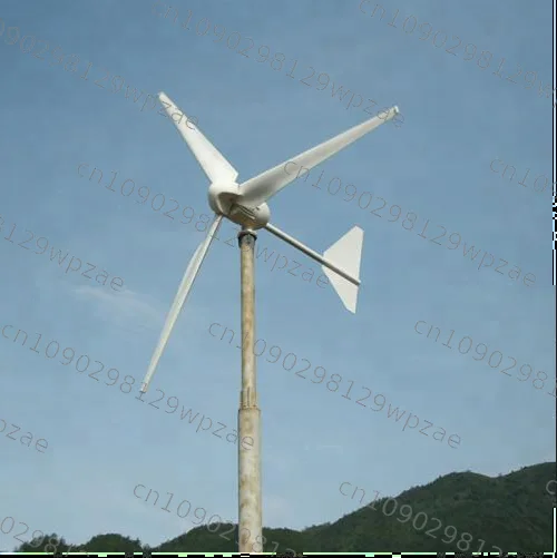 1kw Ac Mini Domestic Wind Turbine Generator 220v 5kw 1000w Pure Sine Wave Off Grid Inverter Three Phase Permanent Magnet 2m 3m/s