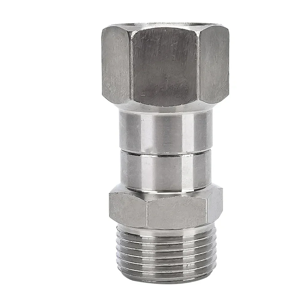 

High Pressure Washer Swivel Joint Connector Hose Fitting M22 14mm Anti-tangle Thread 360 Degree Rotation Hose Sprayer Connector