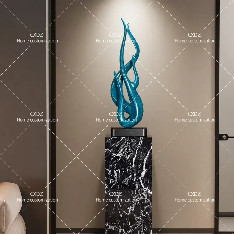 Italian Minimalist High End Transparent Abstract Art Ornament Staircase Corner Living Room Hotel Lobby Craft Decoration