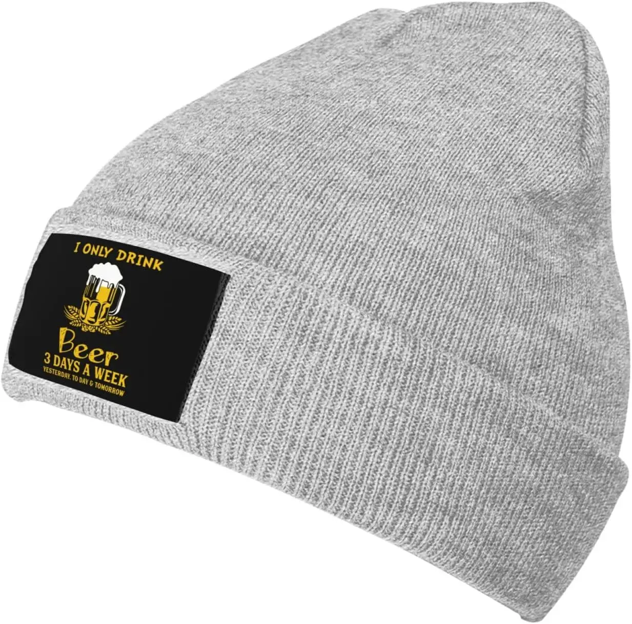 I Only Drink Beer 3 Days A Week Beanie for Men Women Black Winter Hat Warm Knit Cuffed Beanies