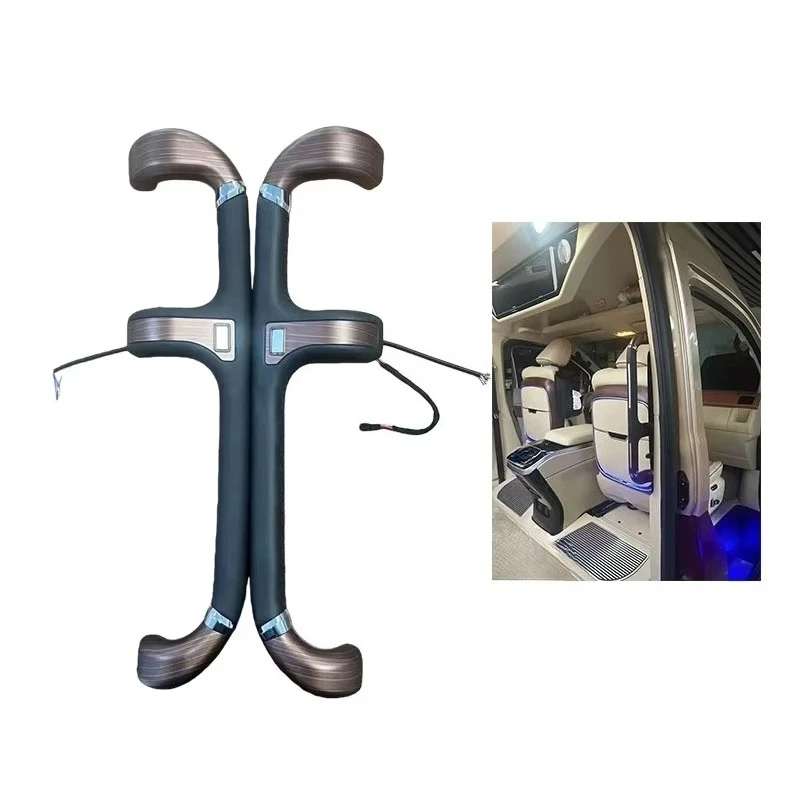 

Door Handrail Car Interior Accessories for Toyota Hiace 300 2019+ Middle Door Handle Electric Switch-Equipped Middle Row Grab