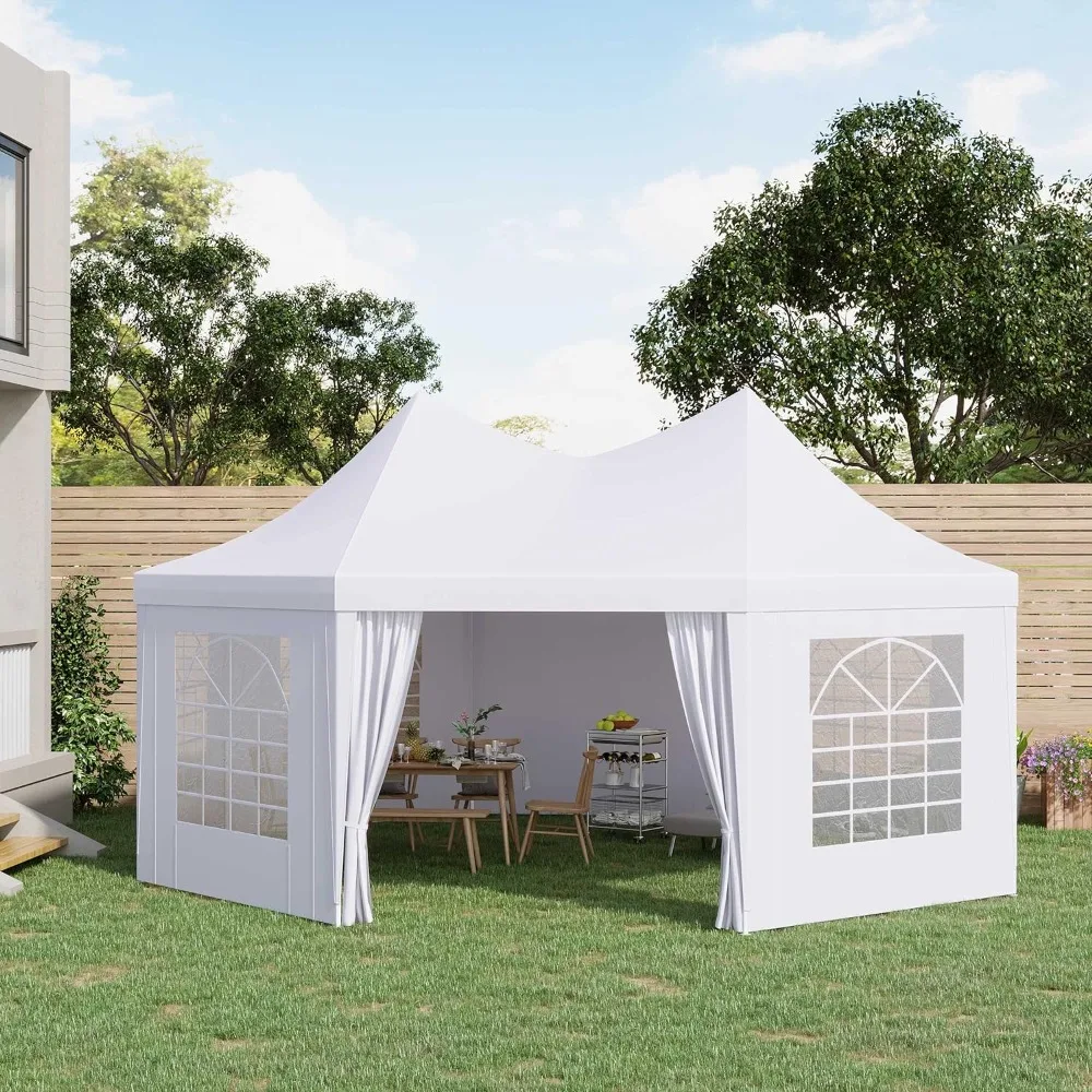 

22 X 16 Ft Party Tent Outdoor Gazebo Tent for Party Canopy Outdoor Furniture Terrace White Camping Tents Garden Sunshade Beach