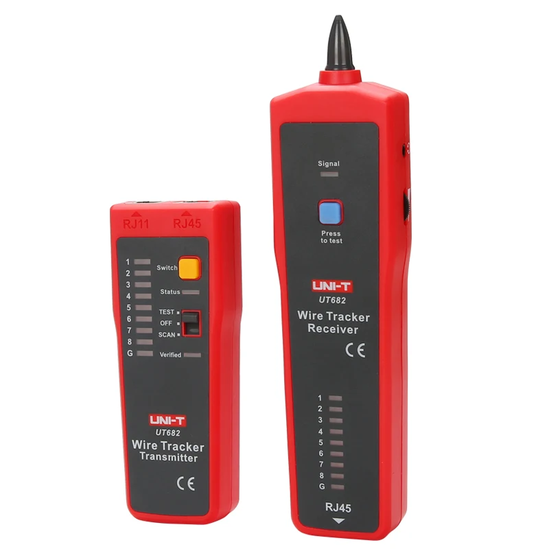 UNI-T UT682Wire Tracker/Tone and Probe;Telephone linesNetwork linesPower cablesWire tracking and alignment measurement