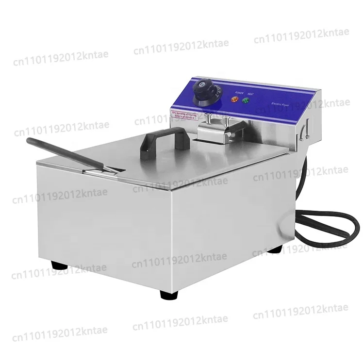 freidora-electrica-comercial-de-sobremesa-de-3kw-y-10l-con-certificacion-ce