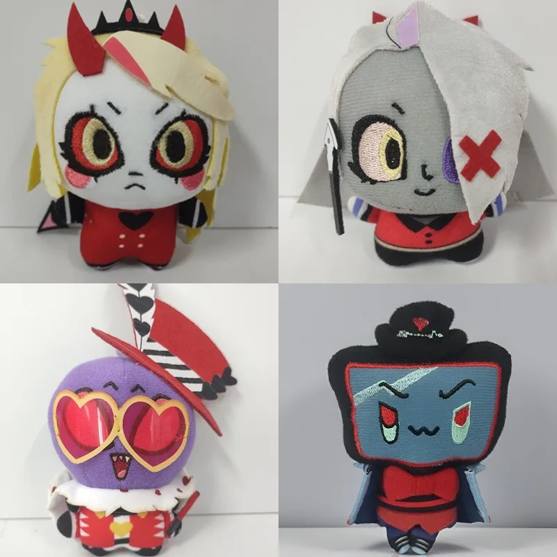 

10cm New Hazbin Hotel Cartoon Plush Key Soft Fluffy Animal Figure Lovely Plush Puppet Ornament Perfect Birthday Holiday Gift