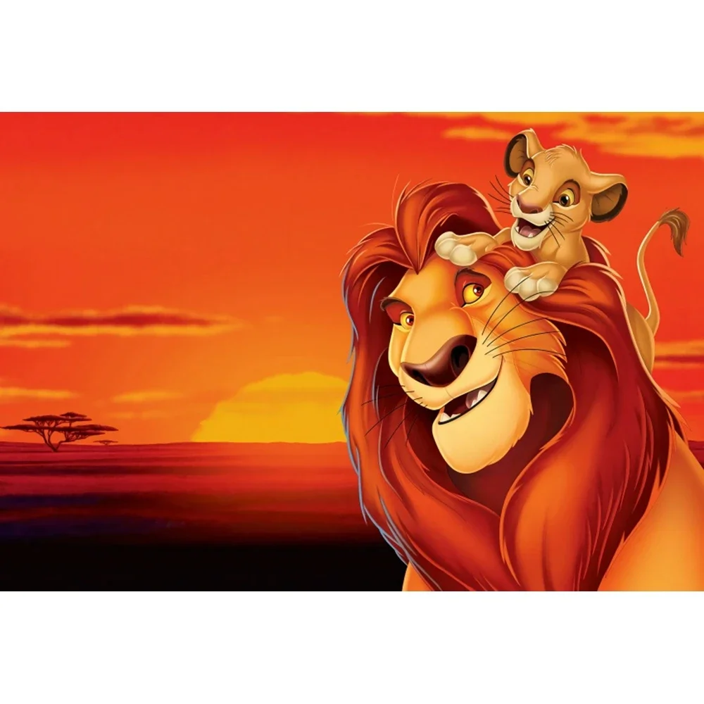 Latar Belakang Fotografi Pesta Ulang Tahun Bayi Bertema Lion King Simba Latar Belakang Foto Mandi Anak Hutan Pemotretan Studio