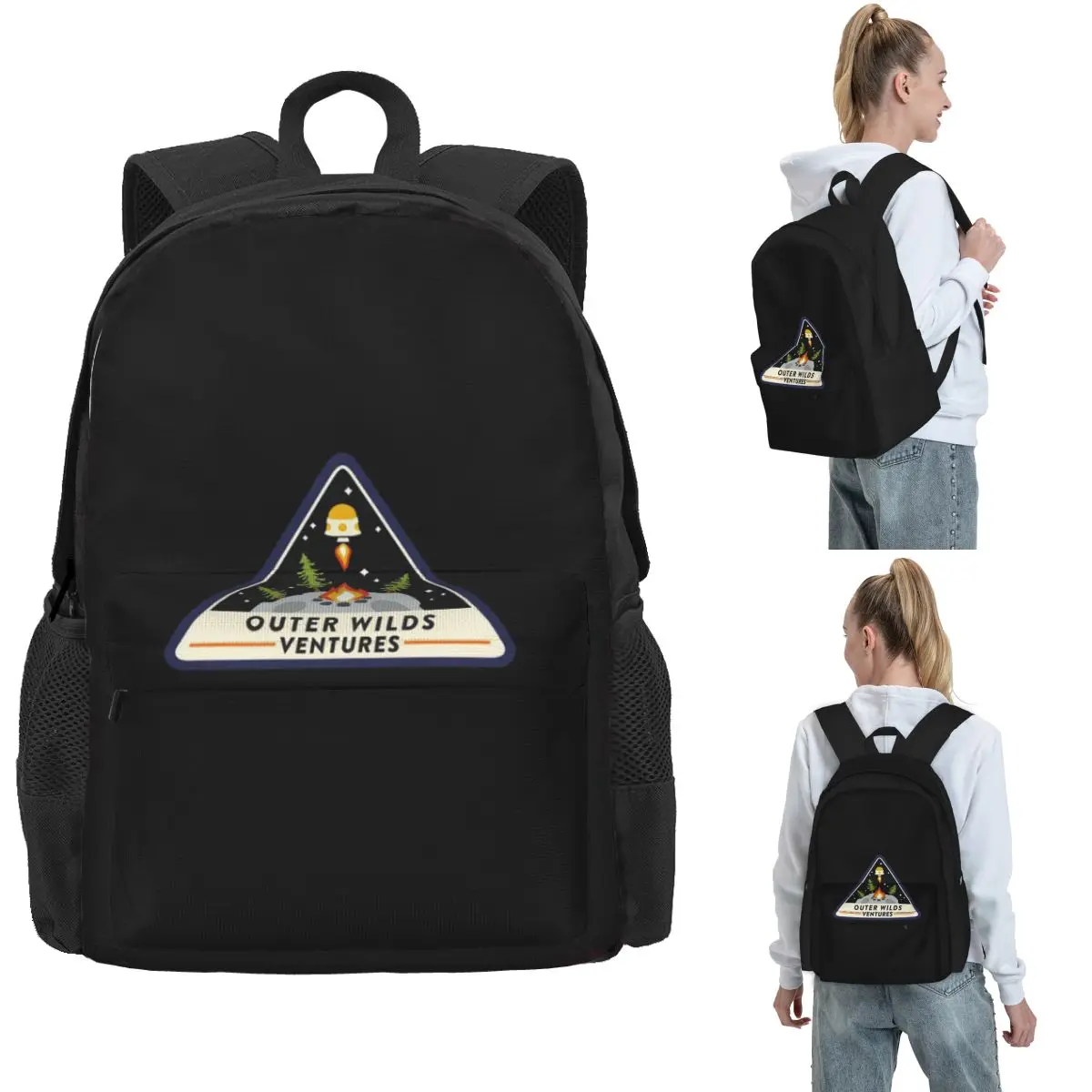 Outer Wilds Ventures Patch Backpack Hot Sale Daypack Large Capacity Kids BookBag School Bag Shoulder Bags for Men Women