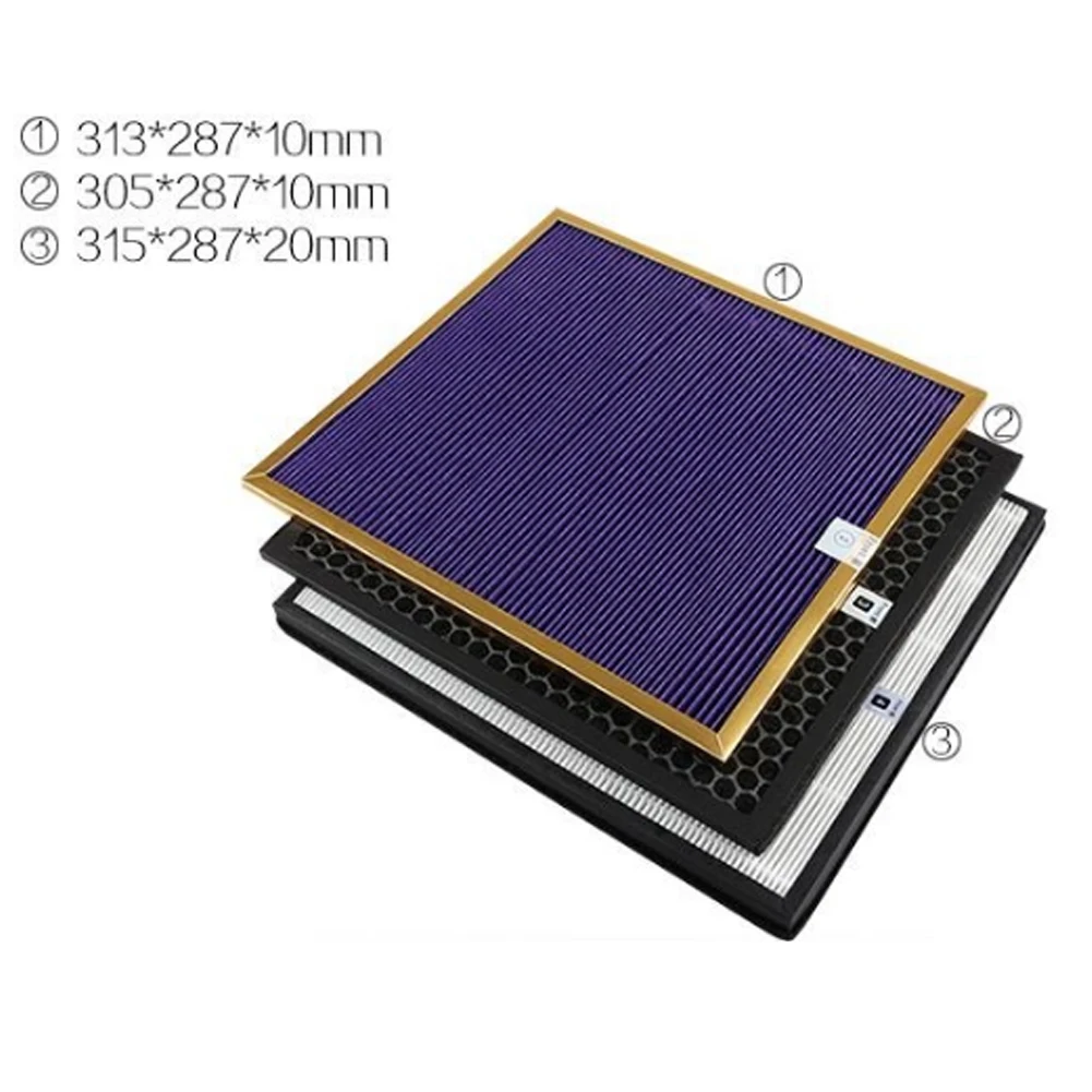 1 Juego de filtro OEM de alta calidad, repuesto de AC4121 + AC4123 + AC4124 para piezas de purificador de aire Philips AC4002 AC4004 AC4012