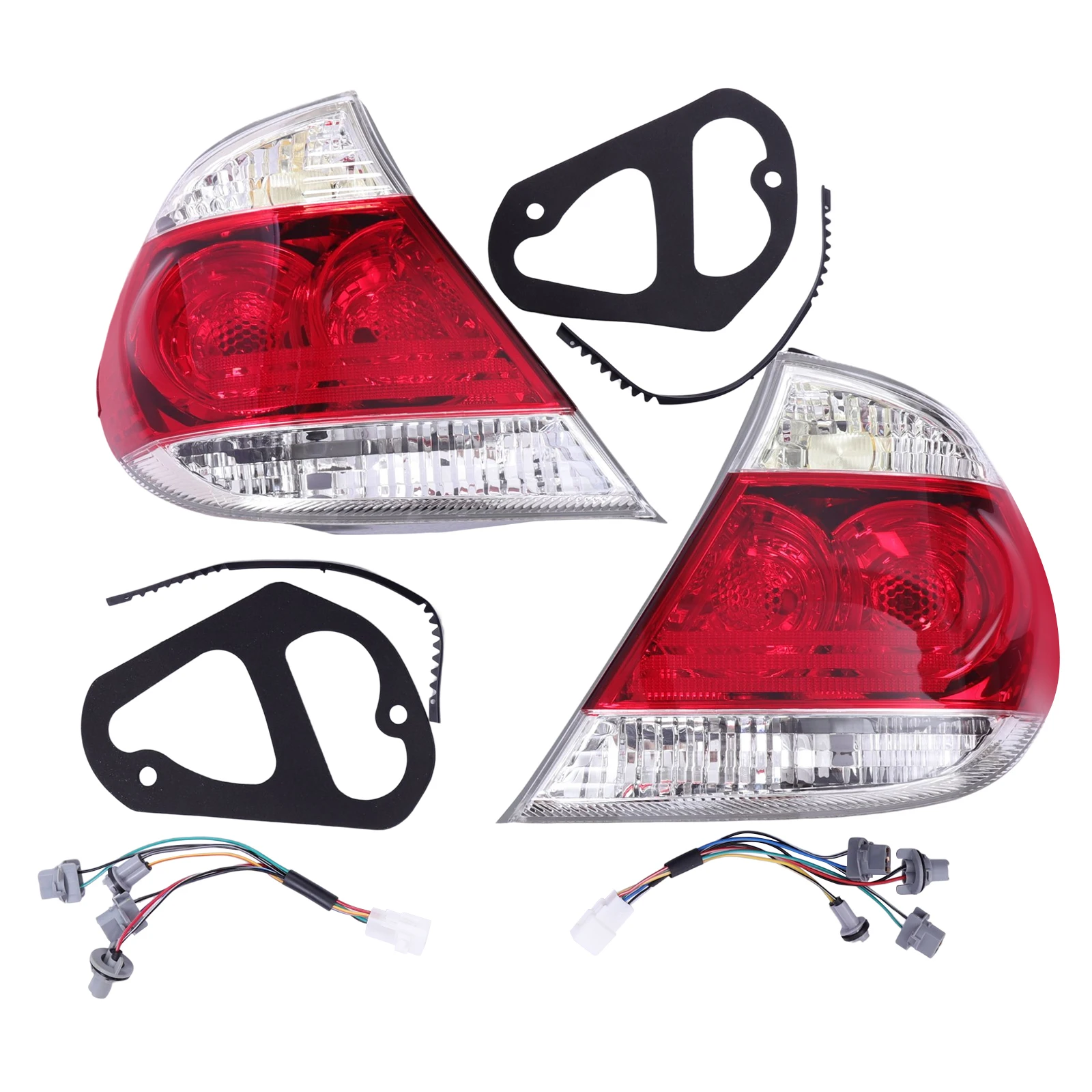 

【1 Pair】 Taillights Halogen Rear Lamps (Left+Right Side) For 2005 2006 Toyota Camry SE RH & LH Taillights