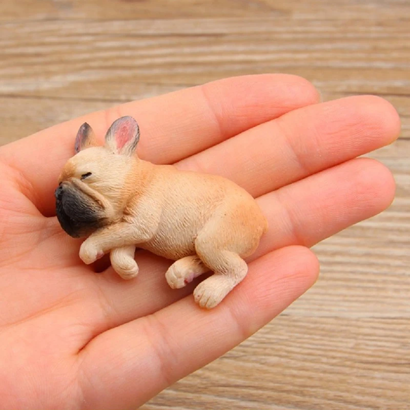 Cute Sleeping Dog 3D French Bulldog Magnet Refrigerator Whiteboard Dog Fridge Magnets for Office Home Decoration