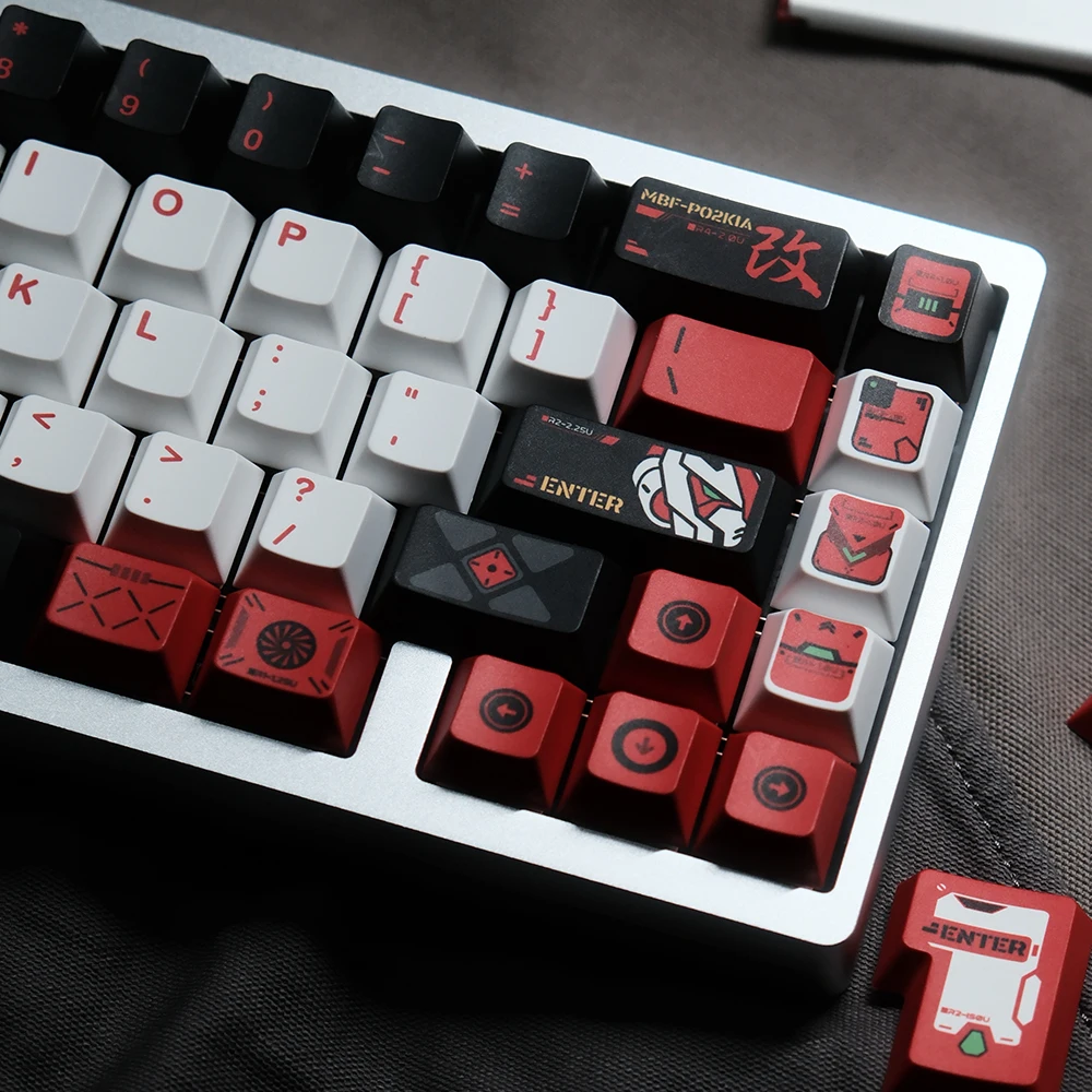 

FBB Red Frame Theme Keycaps Set PBT Cherry Profile 145keys Custom Original Handmade Keycaps for Mechanical Keyboard Accessories
